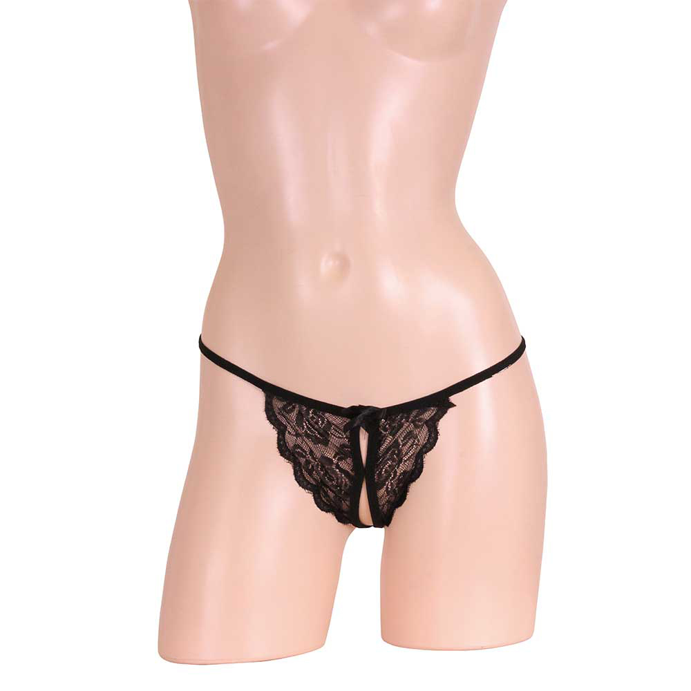 とびっきりエロいオープンＴバック　ブラック