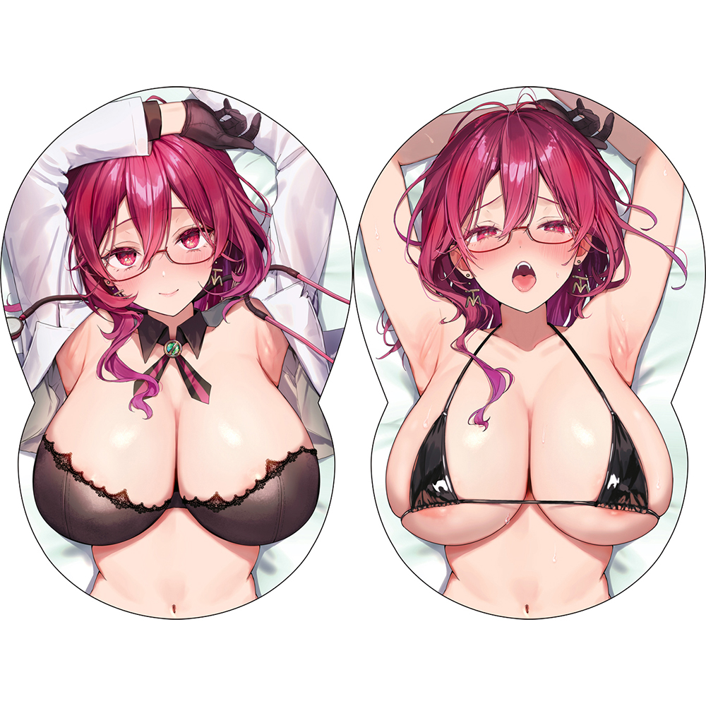 おっぱいボードカバー＃107 赤乱もくり イラスト：トモゼロ