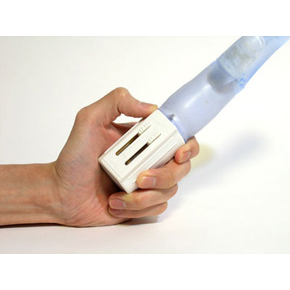 左：スイング
右：バイブレーション

▲騒音測定器（平常時：38db±2）
動作時：47db±2　
樹脂に覆われたこもった音で静か
※付属の電池で計測