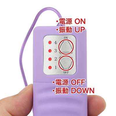 ４段階のパワーをデジタル制御する、LED付きコントローラー。視認性と操作性に優れ、マットコーティングの肌触りもいい感じ。