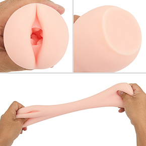 挿入口からチラ見えしている螺旋構造がエロいですなぁ。硬度バランスはハード寄りで、非常に弾力が強いです。