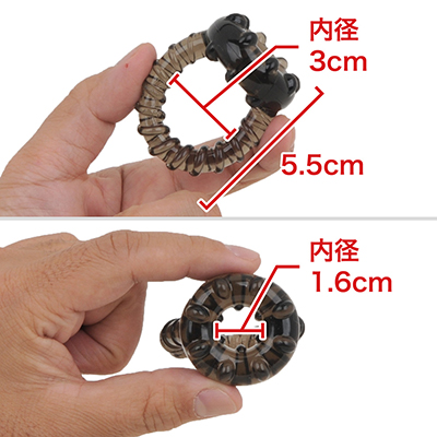 ２つのリングが組み合わさった、指輪のような構造が特長。サイズもほぼ変更ありません。　※数値はＮＬＳ実測値