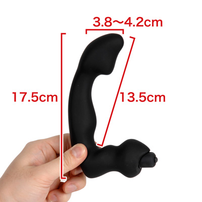 全長17.5cm、アーム長13.5cmのヘヴィ。アナルへの使用は中～上級者向けですが、このサイズならばヴァギナにも利用できるでしょう。