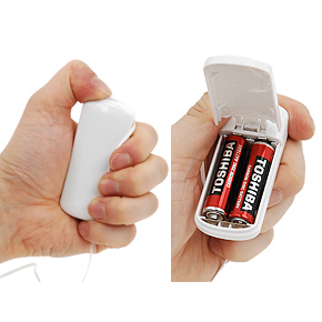 単三電池2本使用（付属）
