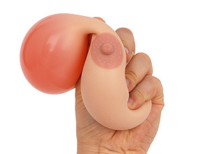 握り込むと中身の赤い液体がボコッと膨らみます。グロいか面白いかは各人の感性で変わってくるでしょう。