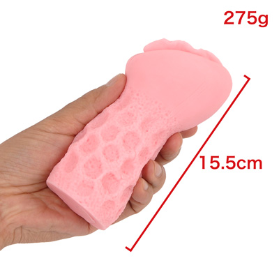 外側のボコボコした加工が多少握りやすさに貢献。素材にコシがあるので扱いやすいです。　※数値はＮＬＳ実測値