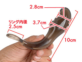 【TYPE.03】内部を指でかき回されるようなデザイン。最も前立腺に特化した、上級者向け。　※数値はＮＬＳ実測値