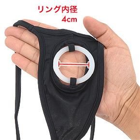 【シリコンリング付き】３種中唯一のサスペンダー型で、リング径は「シングル」と同じです。　※数値はＮＬＳ実測値