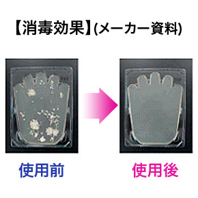 医療現場でも使われている信頼性の高い非アダルトグッズ。本作で拭き取るだけで、これだけの除菌効果が！