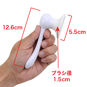 バッテリーやモーターを積んでいるのに、これだけ小さくて軽い（41ｇ）のがスゴイ…。　※数値はＮＬＳ実測値