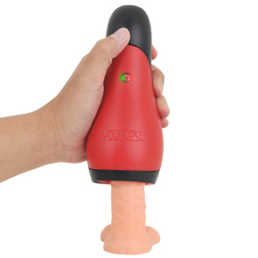 ズボッと亀頭に被せてスイッチを入れるだけ。良質な振動が快感をブーストし、射精感をイッキに高めてくれます。