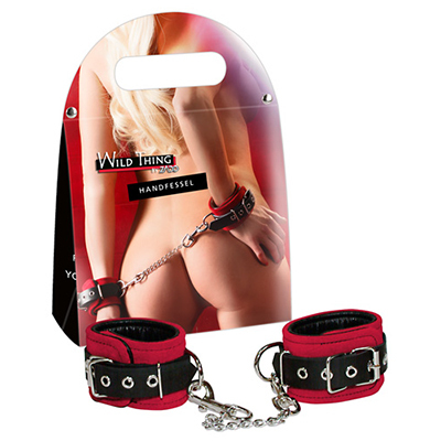 Leather Handcuffs（レザーハンドカフス　レッド）