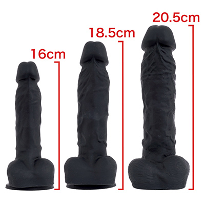 ボディはすべて黒一色。ナチュラルカラーも欲しいところですが、黒はアナルにも最適です。　※数値はＮＬＳ実測値
