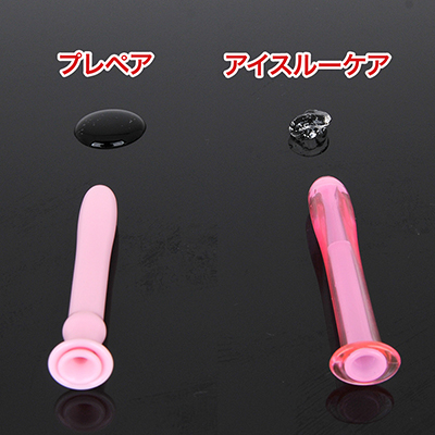 両者のジェルを抽出してチェック。本作の方が硬めで少し粘りがあるため、持続性の面で有利かもしれません。