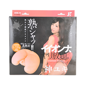 AV女優の神ユキさんをコンセプトとしたパッケージ。ローションとローターが付属しています。