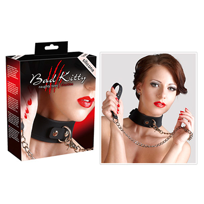Bad Kitty Silicone Collar with Leash（バッドキティ　シリコンカラーウィズリーシュ）