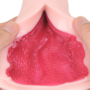 イボとヒダが繊細にミックスされた硬質な粘膜が、ペニスを３方向から同時攻撃！　回転させるとヤバさ倍増です。