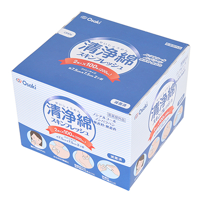 １箱100パック入り。クルマの中など日常的に使えますし、一般商材なので部屋に置いておいても安心。