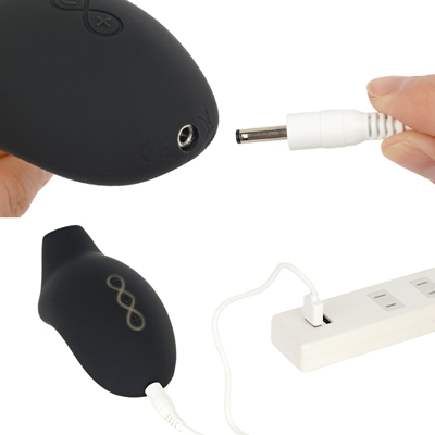 充電はUSB充電仕様。充電時間は約２時間（初回のみ約12時間）、連続稼働時間は約１時間です。充電中はライトが点滅します。