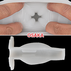 【OSAKA】「TOKYO」をベースに肉厚な締め付けをプラスした感じ。斜め４方向からのコブ刺激も微妙に異なります。