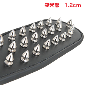 パドルに付いている鋲は、絶妙な硬さと痛さでSMごころをくすぐられます。※数値はNLS実測値。