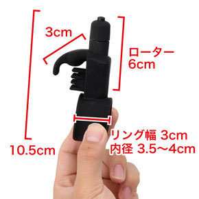 リングの先にローターがついています。※数値はNLS実測値。