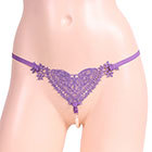 ハートに真珠　パープル