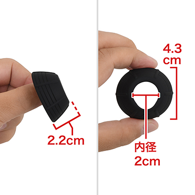 全７サイズ中、中間内径がこちらの20mm。標準的な寸法はほとんどの方にフィットします。　※数値はＮＬＳ実測値