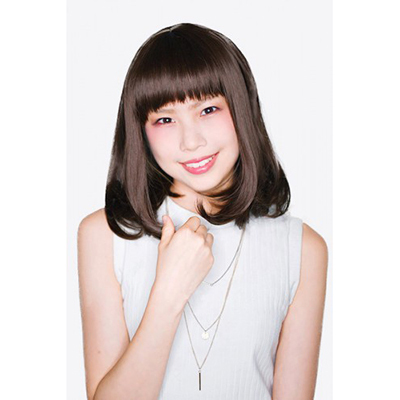 ぱっつんカールボブ（亜麻色）
