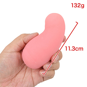 ひょうたんのようなユニークなボディ。ソフト素材ゆえに油分は多めですが、不快さはナシ。　※数値はＮＬＳ実測値