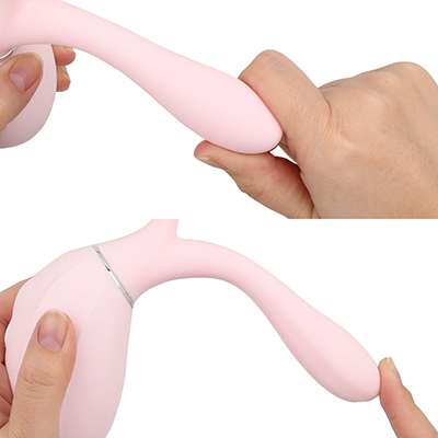 滑らかな材質とよく曲がるヘッドで膣内に負担をかけません。