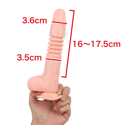 スラリとした形状に血管が浮き出たデザイン。全長はやや長めです。　※数値はＮＬＳ実測値