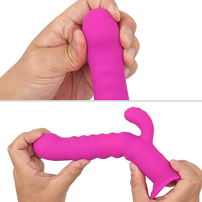 ヘッドは多少の弾力があり、上質なシリコン素材で使い勝手も良好。全体的に硬質ですが根元はクッと曲がります。