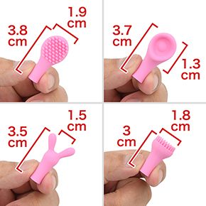 アタッチメントは４種類と豊富です。どれも使ってみたくなるデザインで、ハズレがなさそう！　※数値はＮＬＳ実測値