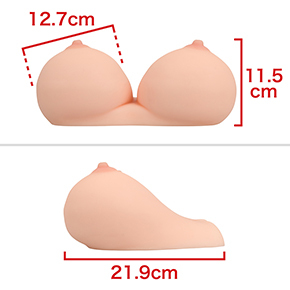 【爆乳（お椀型）】乳房の丸みが強いですね。ニオイ・ベタ付きがあるのは全種共通でした。　※数値はＮＬＳ実測値