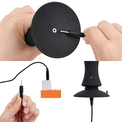 充電はUSB充電式。充電時間は約120分、連続稼働時間は約90分です。充電中はライトが点滅します。