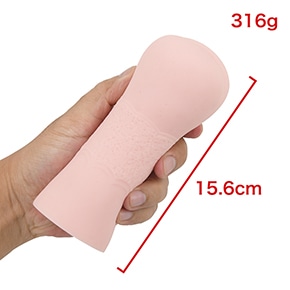 ザラ付き加工を施したボディ。ベビータッチの品質は良好で、ニオイ・ベタ付きも軽微です。　※数値はＮＬＳ実測値
