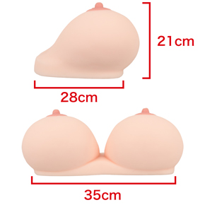 横乳と下乳。　※数値はＮＬＳ実測値