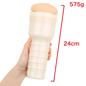 Flesh light特有のフォルム。まるで懐中電灯（Flash light）のようなデザインです。　※数値はＮＬＳ実測値