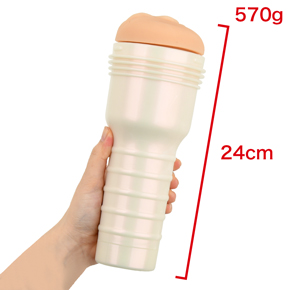 Flesh light特有のフォルム。まるで懐中電灯（Flash light）のようなデザインです。　※数値はＮＬＳ実測値