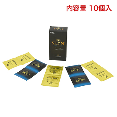 ２個つづりのパウチが５セット入り。「SKYNシリーズ」はパケデザインが酷似しているので、間違えないよう注意。