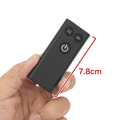 リモコンはほかのWP系モデルとほぼ同じスペックですが、アクションマークが違います。　※数値はＮＬＳ実測値