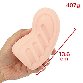 リアルな膣長を意識したボディ。ニオイはゼロレベルで、油分も少なく優秀な素材品質です。　※数値はＮＬＳ実測値