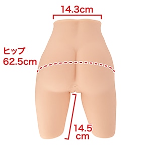 リアルな成人女性よりもかなり小さくて細身ですが、均整のとれた美しい下半身です。　※数値はＮＬＳ実測値