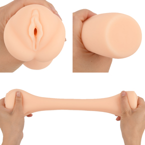 【星なこ】程よくビラビラした挿入口。もっちりとした弾力の非貫通型ボディはベタ付きが少なく快適に扱えます。