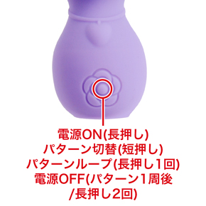 【No.６】８種類の振動パターンを搭載。