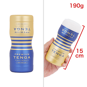 【デュアルフィールカップ】前後から刺激強度の異なる２穴が楽しめる、贅沢なモデル。　※数値はＮＬＳ実測値