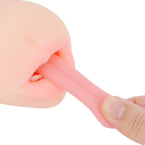 もっちり弾力がある舌は良く伸び、質感もリアルです。