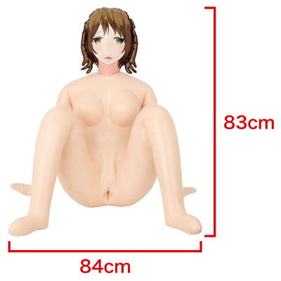 ハメやすくて抱きやすい、Ｍ字開脚スタイル。　※数値はＮＬＳ実測値