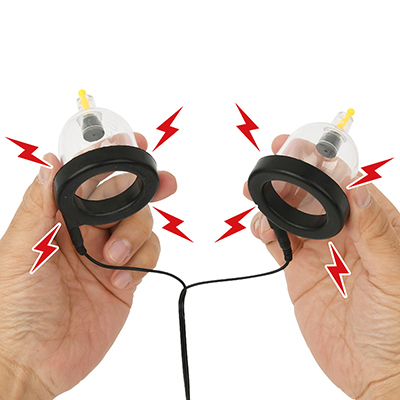 カップは必ずペアで使わないと、電流が流れないので注意。２股ケーブルは、分岐部分を割いて伸ばせます。